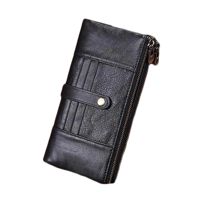 Jenya/Ujhin Vintage Genuine Leather Long Clutch Wallet