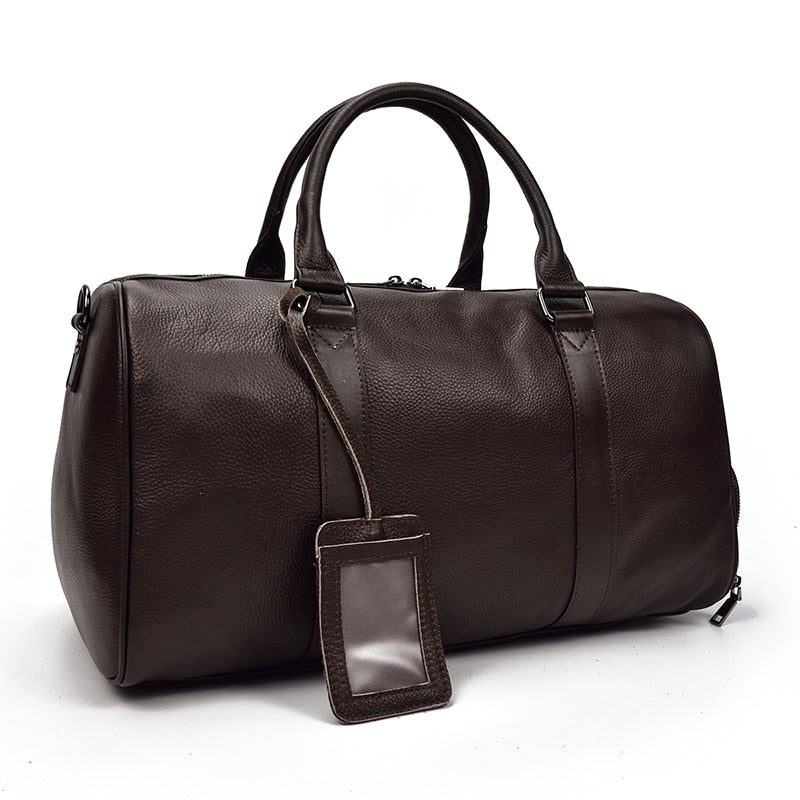 Jenya/Ujhin Handmade Genuine Leathe Duffel Bag