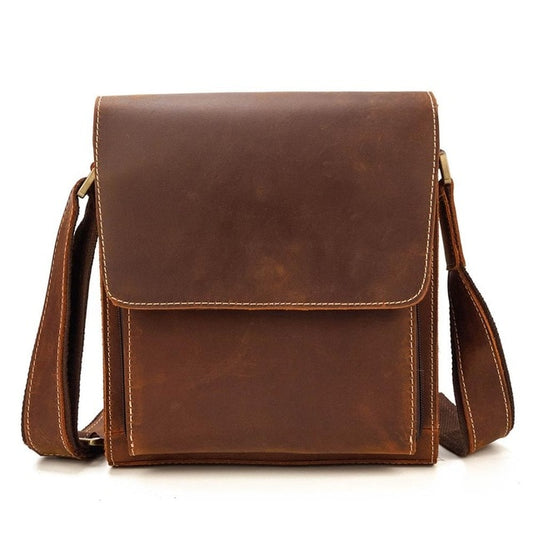 Jenya/Ujhin Vintage Crazy Horse Leather Shoulder Bag