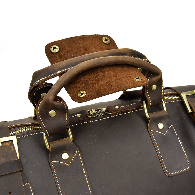Jenya/Ujhin Crazy Horse Leather Duffel Bag
