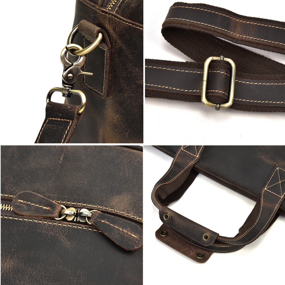 Jenya/Ujhin vintage crazy horse leather Duffle Bag