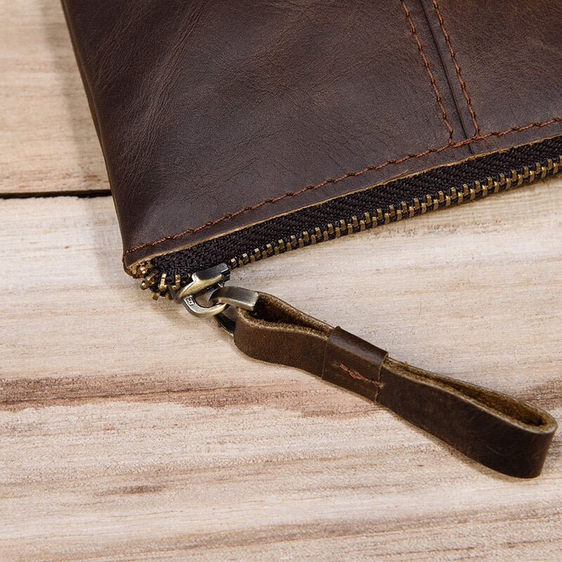 Women Flower Pattern Zipper Short Wallet Credit ID Card Holder Genuine Leather Female Coin Pocket Clutch Money Bag Bifold Purse