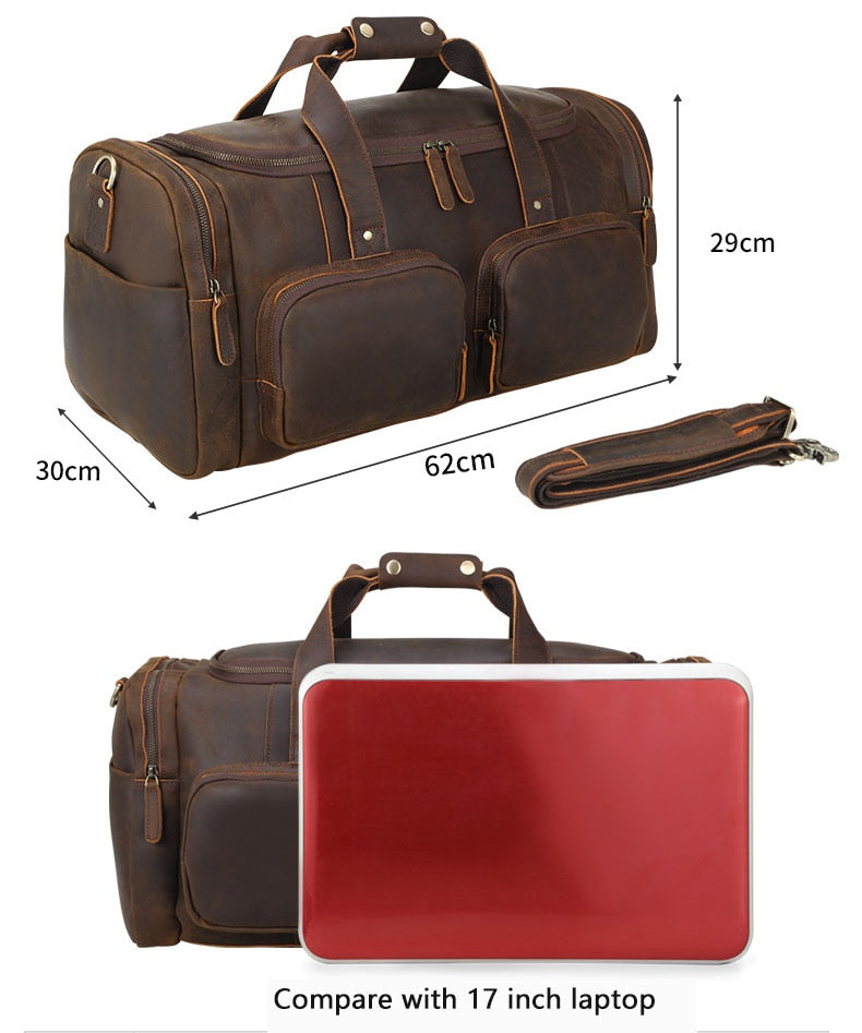 Jenya/Ujhin Genuine Leather Duffel Bag