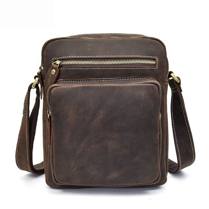 Jenya/Ujhin Vintage Crazy Horse Leather Shoulder Bag